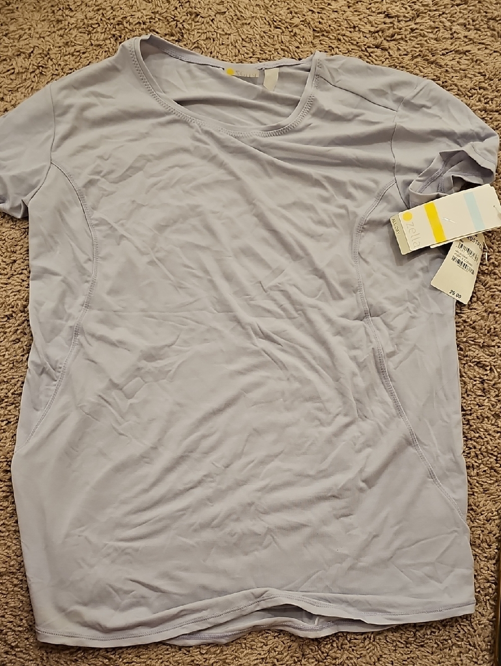 Zella All Day NWT  Light Lavender Short-Sleeve Active Tee Medium
